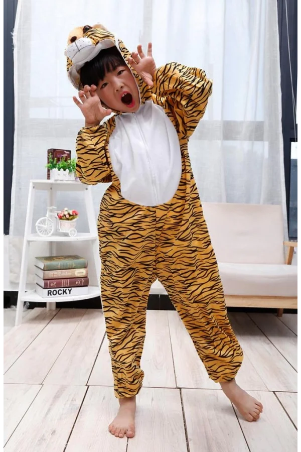 Nessiworld  Çocuk Kaplan Kostumu - Aslan Kostümü 4-5 Yaş 100 cm