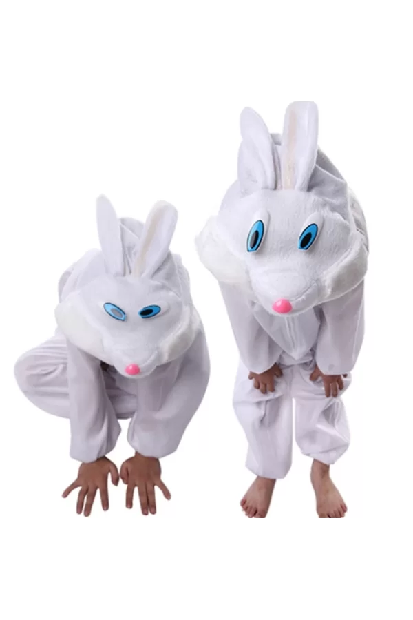 Nessiworld  Çocuk Tavşan Kostümü Beyaz Renk 2-3 Yaş 80 cm