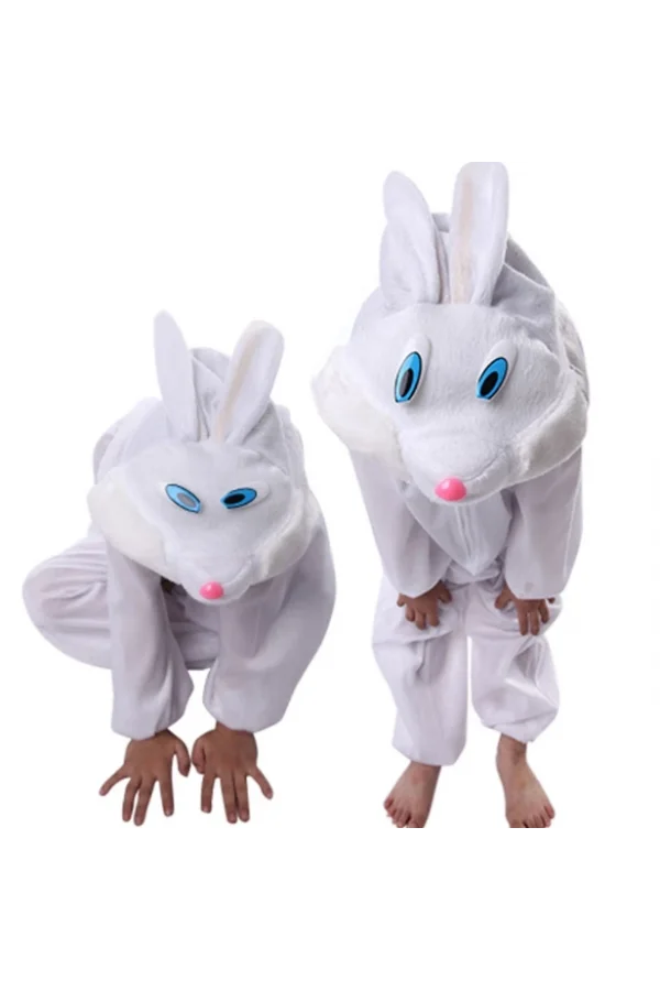 Nessiworld  Çocuk Tavşan Kostümü Beyaz Renk 3-5 Yaş 100 cm