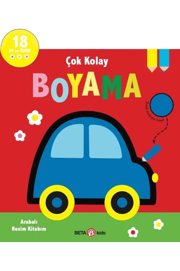 Nessiworld Çok Kolay Boyama Arabalı Resim Kitabım