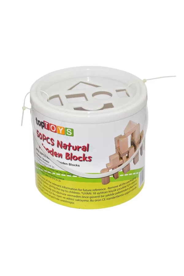 Nessiworld CS-8832 NATURAL AHŞAP BLOK 50 PARÇA
