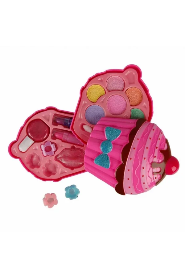 Nessiworld    Cupcake Şekilli 2 Katlı Makyaj Güzellik Seti