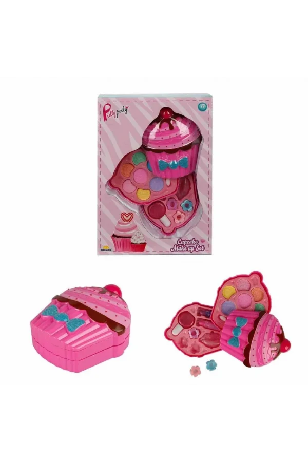 Nessiworld    Cupcake Şekilli 2 Katlı Makyaj Güzellik Seti
