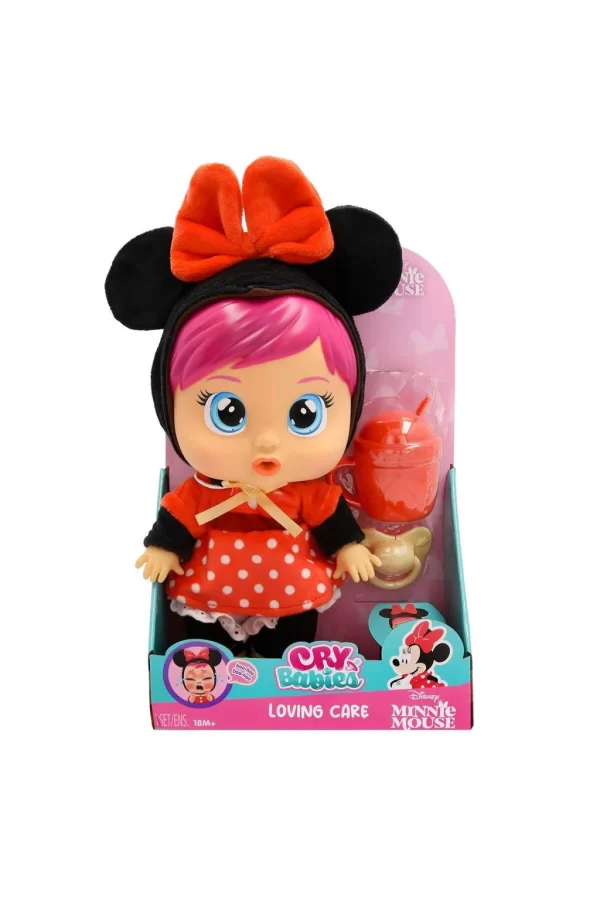 Nessiworld  CYB69000 Cry Babies Love and Care Minnie Kostümlü Bebek