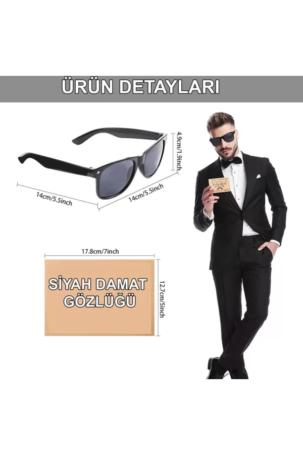 Nessiworld  Damat Gözlüğü – Düğün ve Bekarlığa Veda Partisi Aksesuarı