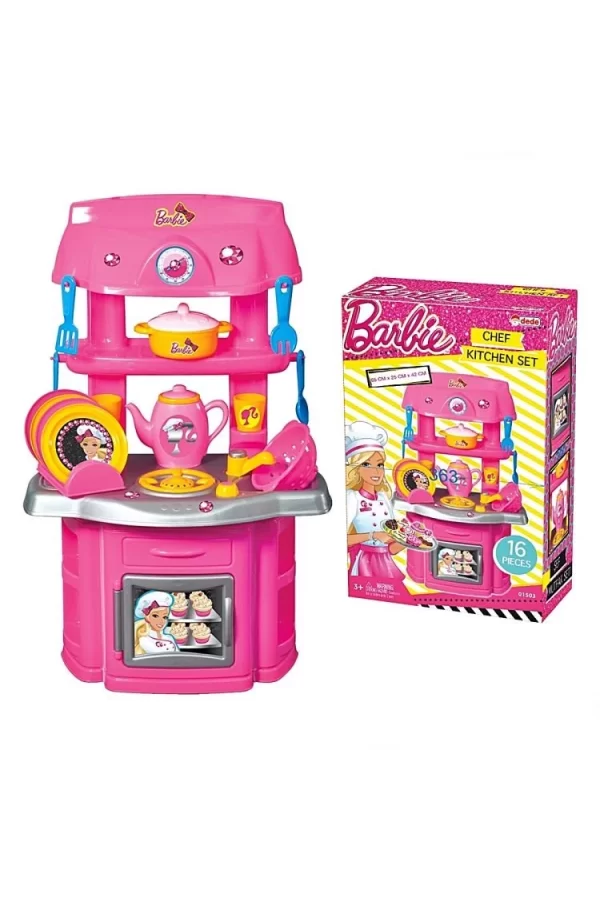 Nessiworld  Dede Barbie Şef Mutfak Seti
