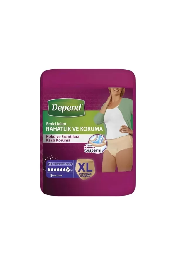Nessiworld  Depend Emici Külot Extra Büyük Boy Kadın 9 Adet