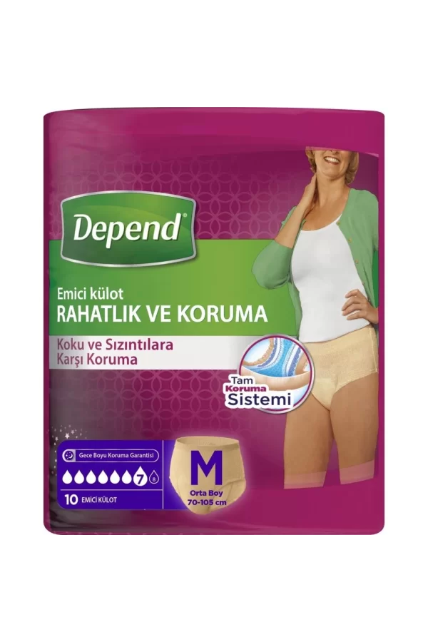 Nessiworld  Depend Emici Külot Orta Boy Kadın 10 Adet