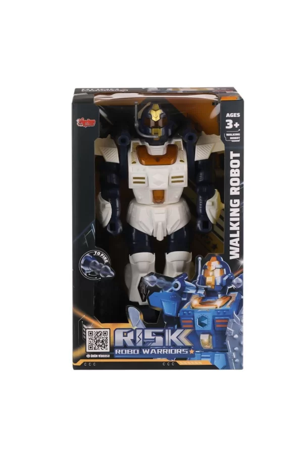 Nessiworld  DF-6051 Işıklı ve Müzikli Roket Atan Robot- Vardem Oyuncak