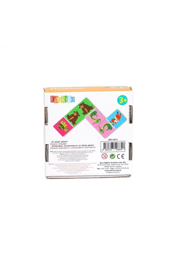 Nessiworld EDU-3013 Hayvanlar Domino -Chiva