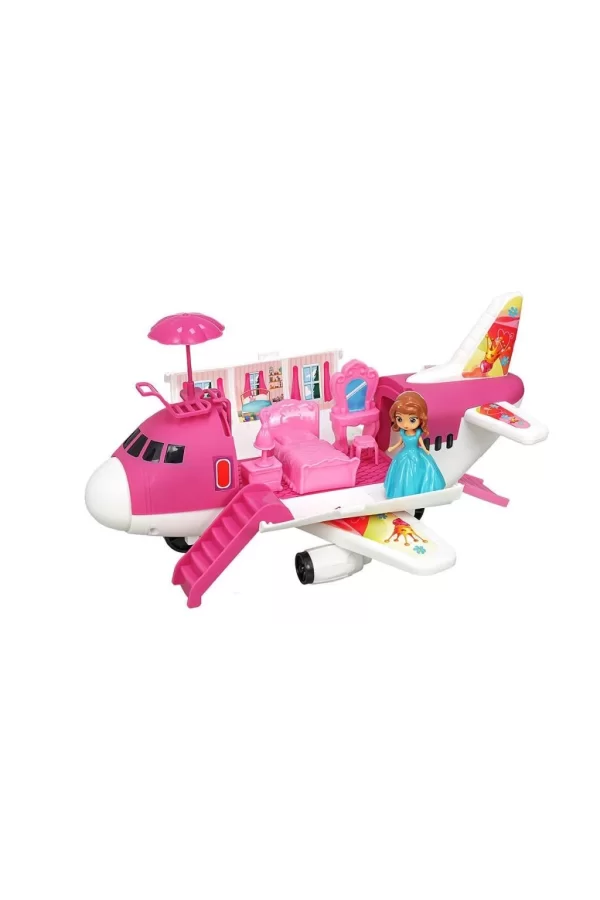Nessiworld  ERN-2013 Heroes Toys Uçak Ev Bebek Seti - Eren Oyuncak