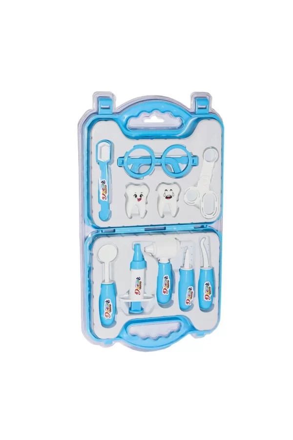 Nessiworld  ERN-2040 Çantalı Mavi Dişçi Seti -Heroes Toys
