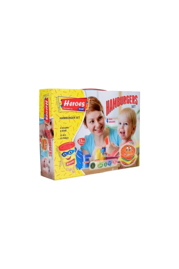 Nessiworld  ERN-538 Heroes Hamburger Oyun Hamuru Seti - Eren Oyuncak