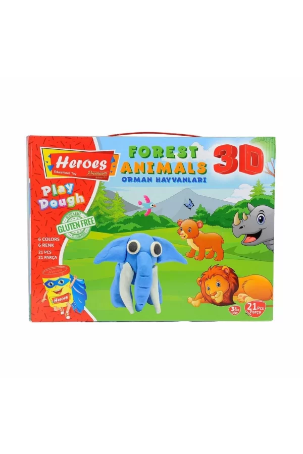 Nessiworld  ERN-571 Heroes 3D Orman Hayvanları Seti - Eren Eğitici Oyuncak