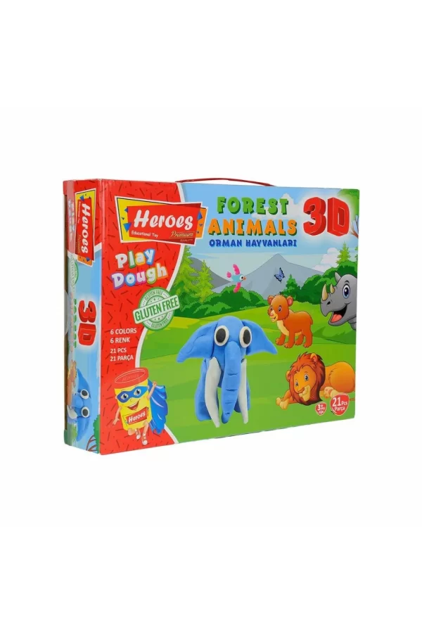 Nessiworld  ERN-571 Heroes 3D Orman Hayvanları Seti - Eren Eğitici Oyuncak