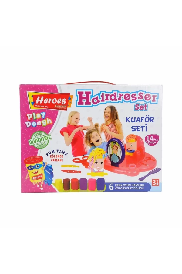 Nessiworld  ERN-576 Heroes Kuaför Oyun Hamuru Seti - Eren Eğitici Oyuncak