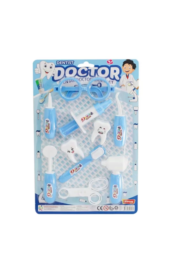 Nessiworld  ERN-897 Heroes Toys Kartela Erkek Dişçi Oyun Seti