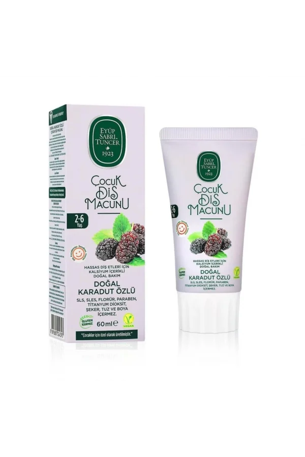 Nessiworld  Eyüp Sabri Tuncer Doğal Karadut Özlü Diş Macunu 2-6 Yaş 60ml