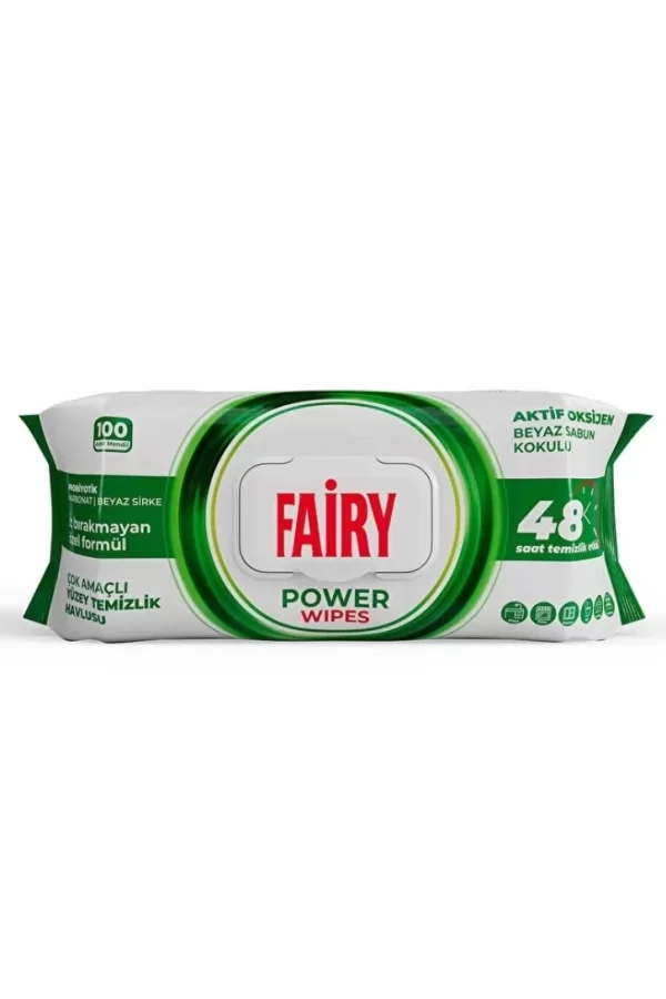 Nessiworld  Fairy Power Yüzey Temizlik Havlusu 100Lü Beyaz Sabun