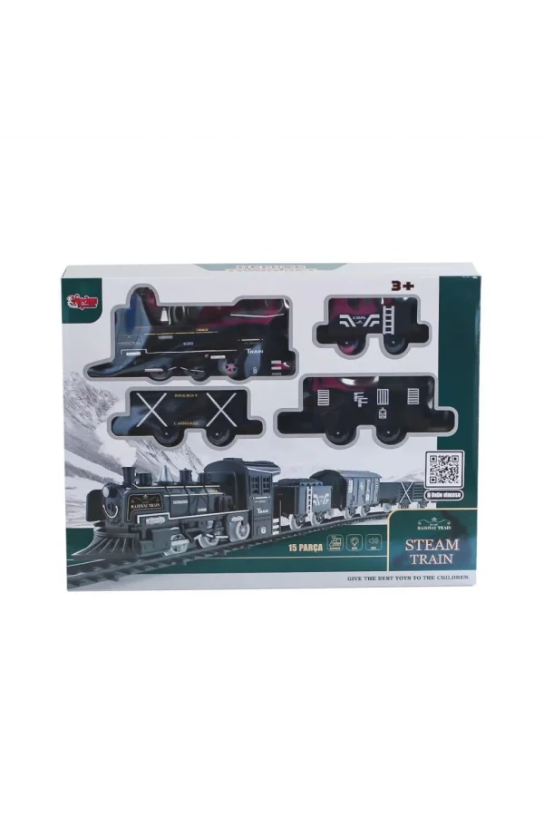 Nessiworld  FF-1603C-4C Sesli ve Işıklı Buharlı Tren Oyun Seti -Vardem Oyuncak