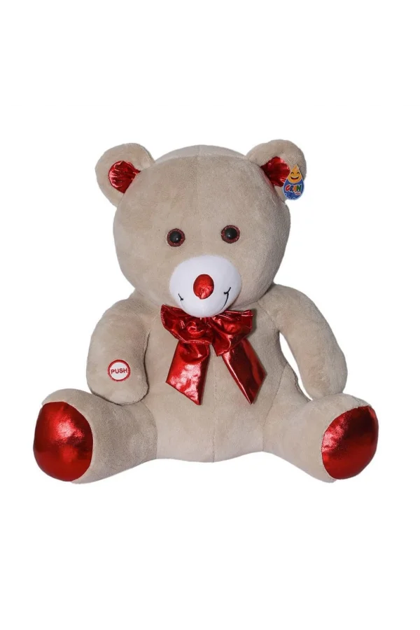Nessiworld  FK-2308 SESLİ PAPYONLU HİJYEN AYI 50CM