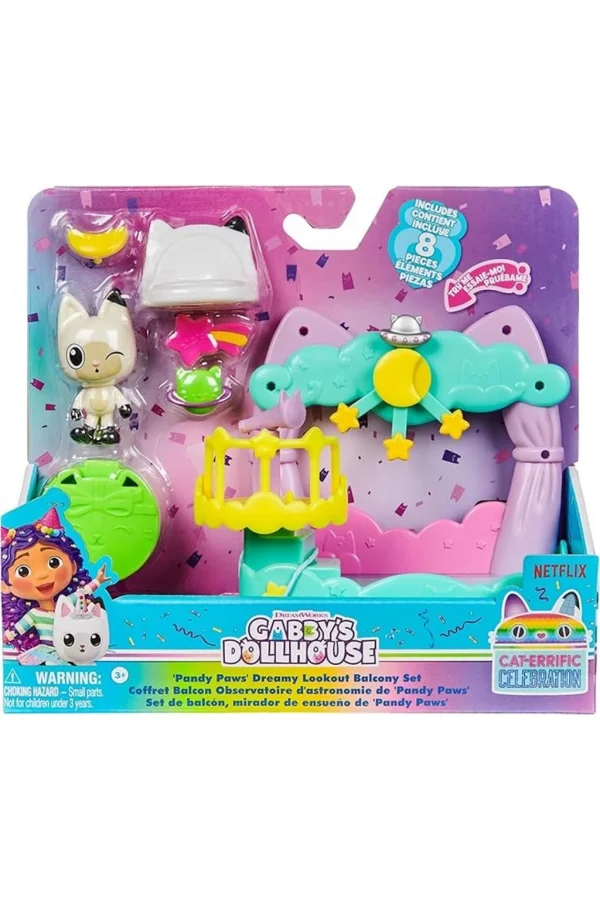 Nessiworld  Gabbys Dollhouse Balkon Takımı Figür Set
