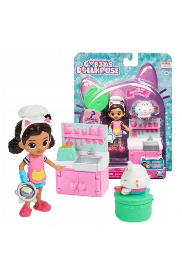 Nessiworld  Gabbys Poppenhuis Figürlü Mutfak Seti 6066483