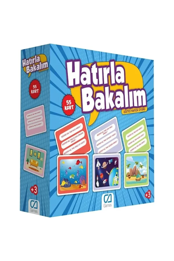Nessiworld  Games Hatırla Bakalım Eğitici Hafıza Oyunu 55 Kart 5108