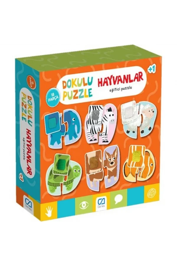 Nessiworld  Games Hayvanlar Dokulu Eğitici Puzzle 18 Parça 5126