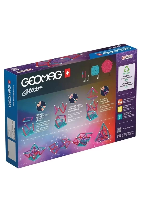 Nessiworld  Geomag Glitter Manyetik Zeka Oyunu 60 Parça