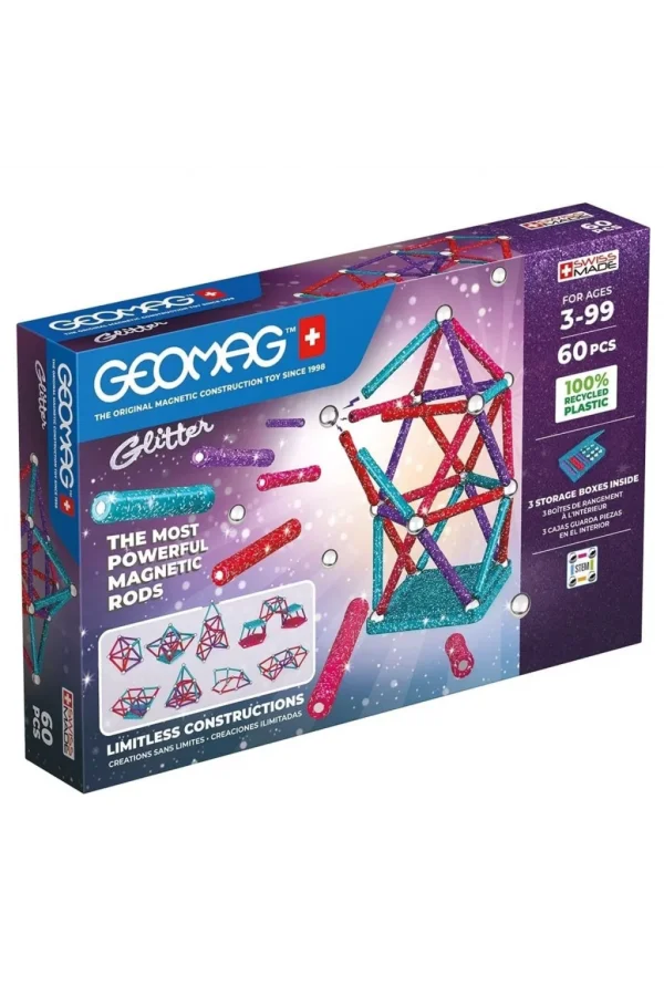 Nessiworld  Geomag Glitter Manyetik Zeka Oyunu 60 Parça