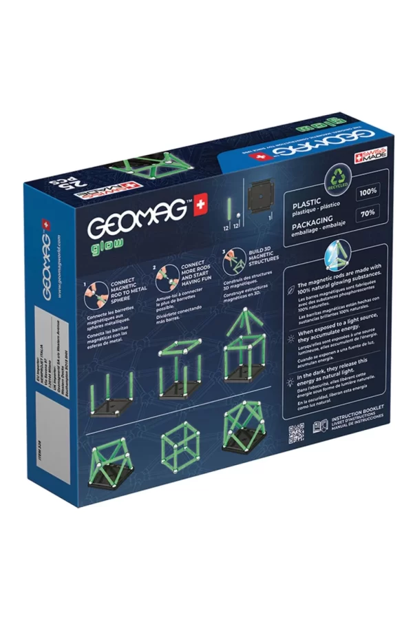Nessiworld  Geomag Glow Manyetik Zeka Oyunu 25 Parça