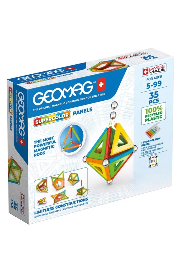 Nessiworld  Geomag Supercolor Panels Manyetik Zeka Oyunu 35 Parça