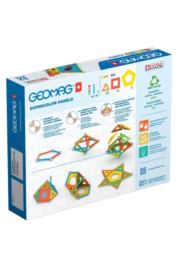 Nessiworld  Geomag Supercolor Panels Manyetik Zeka Oyunu 52 Parça