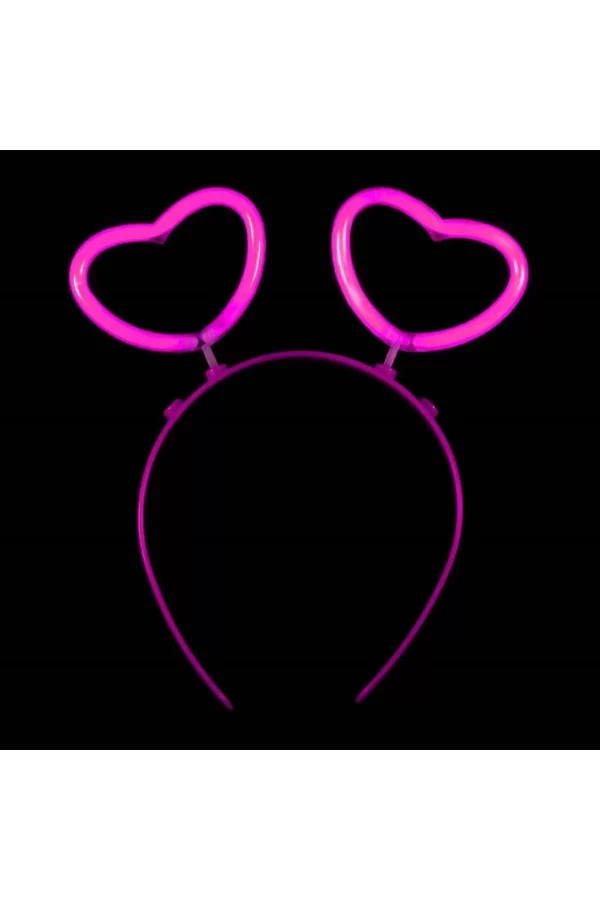 Nessiworld  Glow Stick Karanlıkta Yanan Fosforlu Kalp Taç 12 Adet