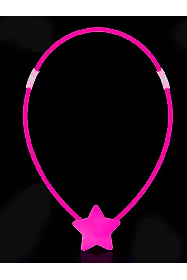 Nessiworld    Glow Stick Yıldız Kolye - Glow Kolye - Glow Stick Partisi Yıldız Kolye 6 Adet