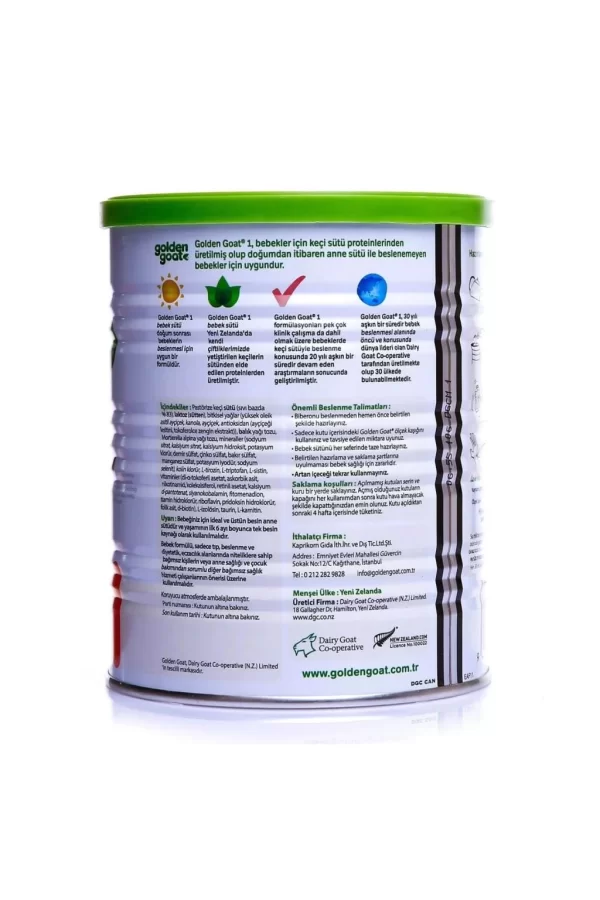 Nessiworld  Golden Goat 1 Keçi Sütlü Bebek Sütü 0-6 Ay 400 Gr