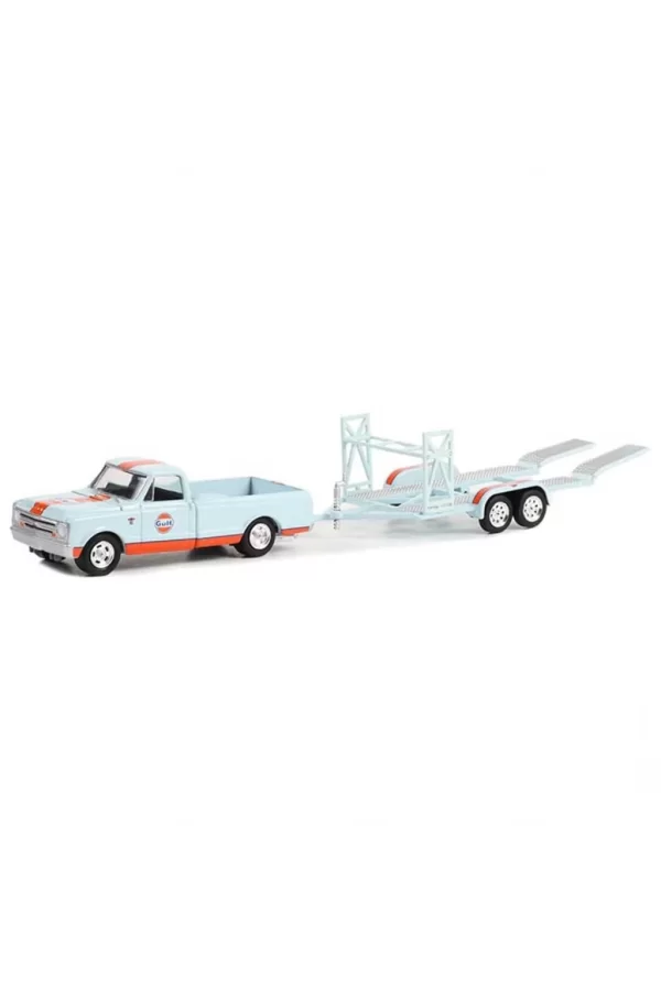 Nessiworld  Greenlight 1/64 1968 Chevrolet C-10 Shortbed and Tandem Car
