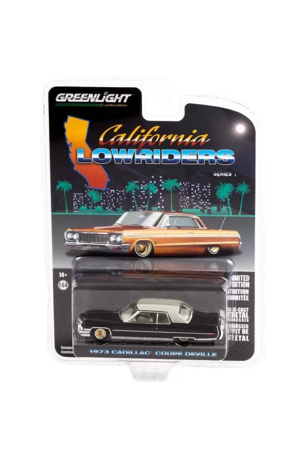 Nessiworld  Greenlight 1/64 California Lowriders Series 1 1973 Cadillac Coupe deVille