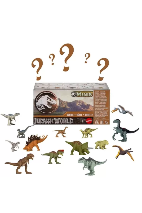 Nessiworld GWP38 Jurassic World Sürpriz Paketli Mini Dinozor Figürleri