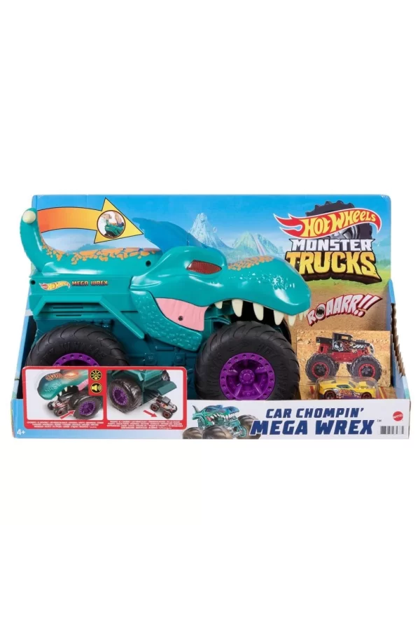 Nessiworld GYL13 Monster Trucks Araba Yiyen Mega Wrex, Hot Wheels Monster Trucks