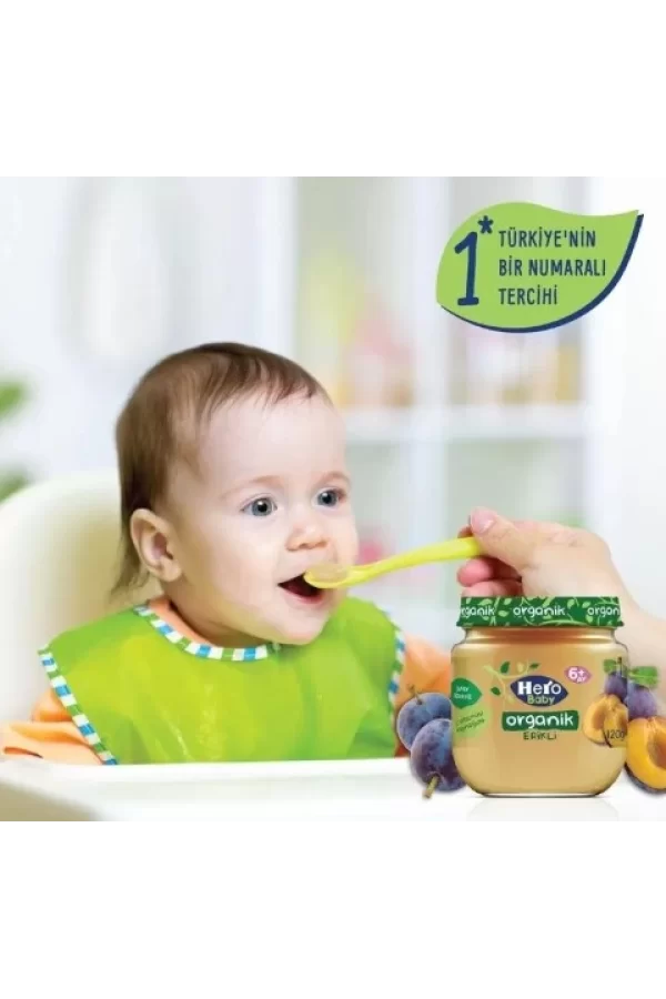 Nessiworld Hero Baby Organik Erik Püresi Kavanoz Mama 120 Gr