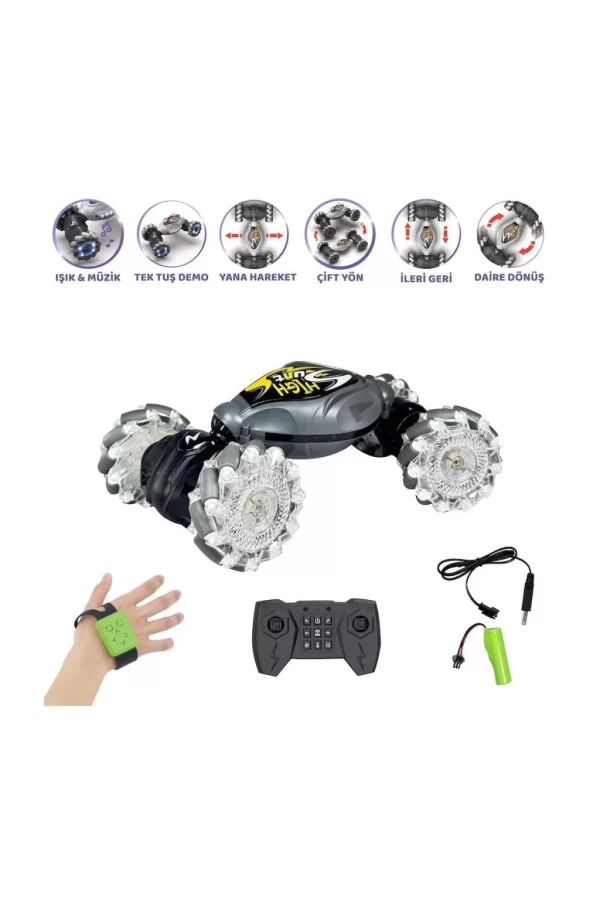 Nessiworld  HG4-28 Uzaktan Kumandalı Bilekten Kontrol Şarjlı 2.4G Stunt Araba