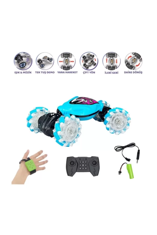 Nessiworld  HG4-28 Uzaktan Kumandalı Bilekten Kontrol Şarjlı 2.4G Stunt Araba