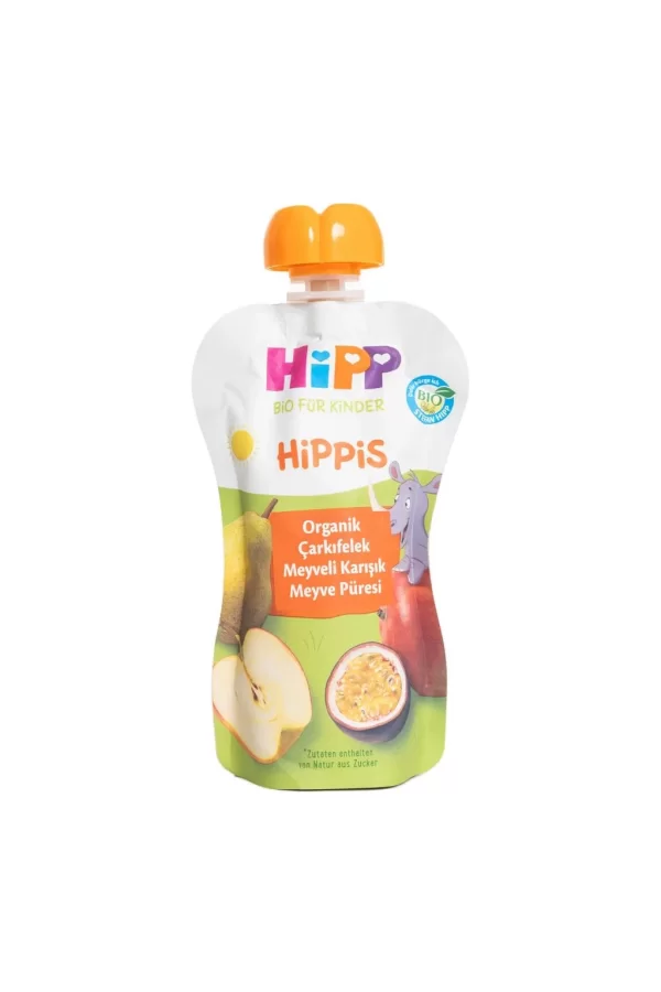 Nessiworld  Hipp Organik Çarkıfelek Meyveli Karışık Meyve Püresi 100 Gr