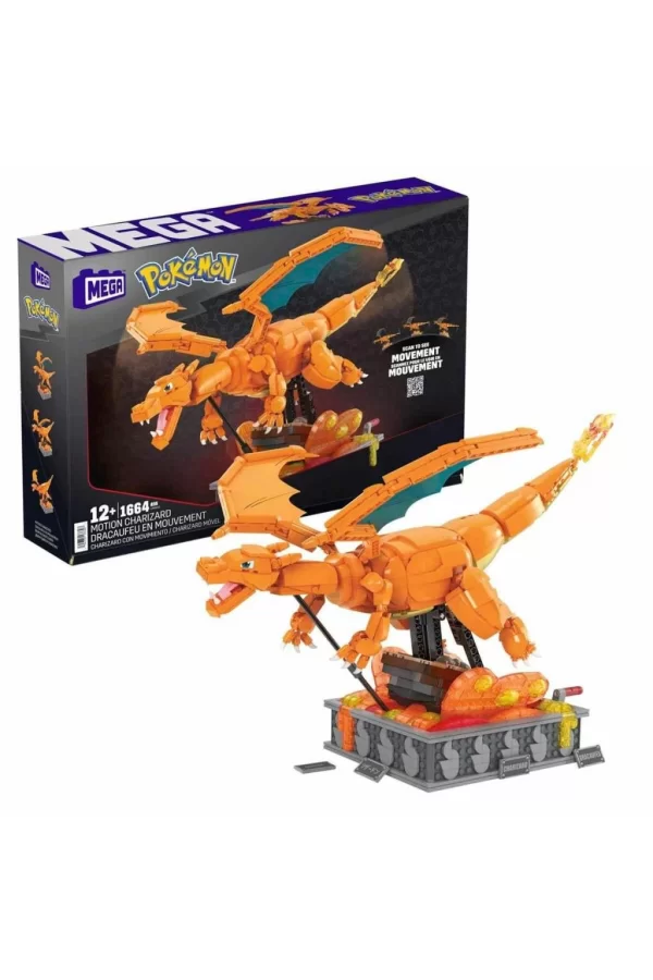 Nessiworld HMW05 MEGA Pokémon™ Hareketli Charizard 1664 parça +12 yaş
