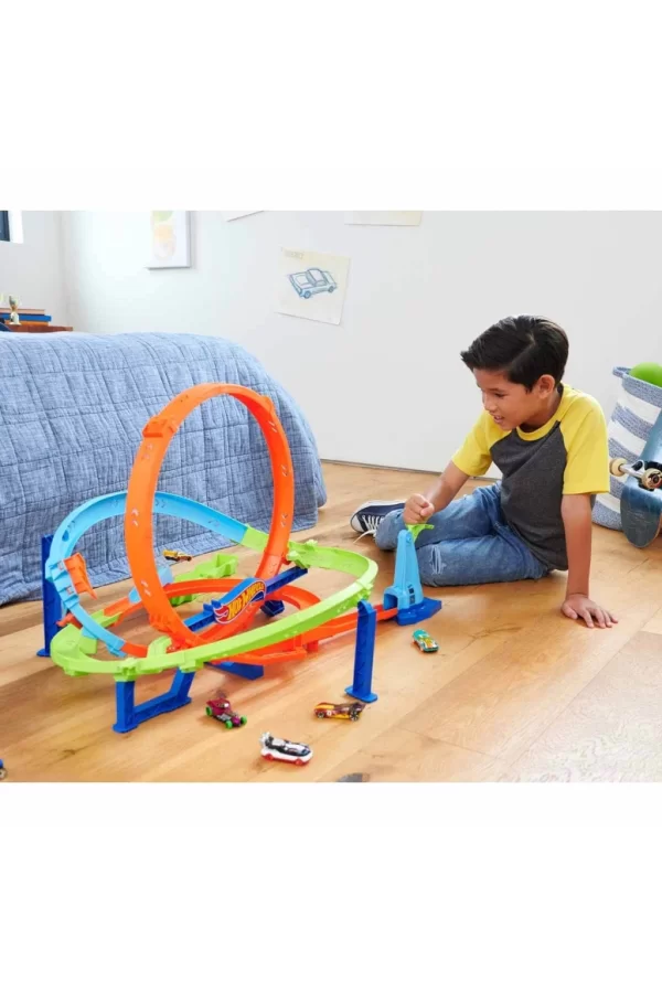 Nessiworld  Hot Wheels Bumerang Çemberli Yarış Pisti HTK16