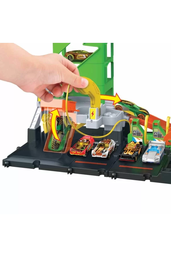 Nessiworld  Hot Wheels Elektrikli Araç Şarj İstasyonu Oyun Seti HTN79