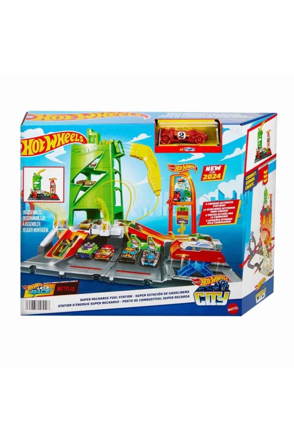 Nessiworld  Hot Wheels Elektrikli Araç Şarj İstasyonu Oyun Seti HTN79