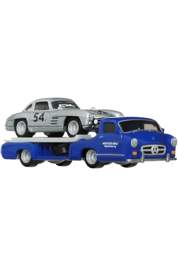 Nessiworld  Hot Wheels Team Transport Mercedes Benz 300 SL 55 Blaues Wund HRV48